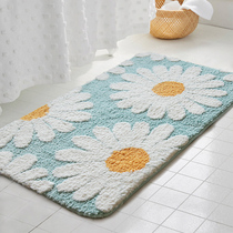 Toilet water absorbent floor mat toilet toilet non-slip mat entrance door mat bathroom door carpet household mat