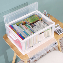 Book box storage box removable high school classroom with wheels transparent foldable book book sorting box