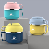 Heat preservation lunch box children's 304 stainless steel fast food cup rice jar primary school students lunch box office workers canteen rice