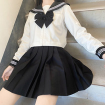 Original genuine jk uniform skirt Seaman silver White three basic female summer short sleeve skirt full Navy style