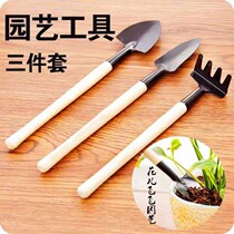  Gardening three-piece set Growing vegetables and flowers succulent tools Small shovel Flower cultivation tools Small rake shovel Potting supplies