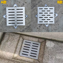 200x200x30 stainless steel manhole cover invisible square manhole cover drainage ditch rainwater grate grille cover trench circle