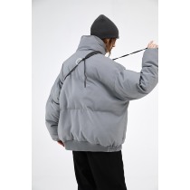 BLIND402 NO PLAN20AW profile texture solid color dark stripe warm down cotton-padded jacket coat
