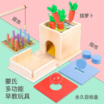 Baby Toys Montz Early Teaching Young Baby Children and Young Children Fishing Magnetic Fish Magnet Wood