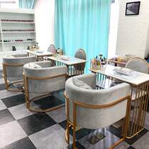 High-end nail art table and chair group combination chair Nail shop workbench 2020 seat table and stool fashion new Nordic