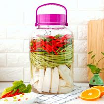 Kimchi jars double-cap high-grade sparkling wine glass bottle pickle kimchi jar sealed plum wine bottle home jar fermentation