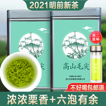 Super Maojian 2021 new tea bulk Alpine green tea Sichuan Emeishan thick flavor 250g canned