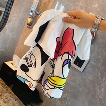 95% cotton boys and girls summer 2021 New thin breathable sweat-absorbing short sleeve childrens shirt base shirt