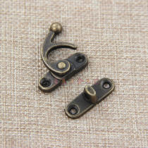 28 * 31mm zinc alloy horn hook box buckle antique lock gift box buckle box wooden box Hook Lock