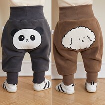 Fart pants Male Bao Chunqiu Girls Bao Pants Girl 1-year-old Winter Scout children Cavet with thick and thin velvety large waist