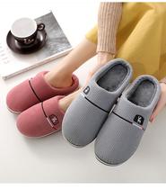 Cotton slippers womens autumn and winter fashion new couples plush warm non-slip cotton tow Moon household indoor warm shoes