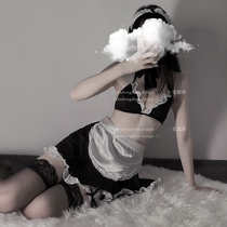 Sexy lingerie Sexy pajamas Bunny uniform female seduction passion suit Transparent small chest maid dress show