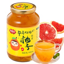 Honey grapefruit tea 1Kg hot drink water drink drink brew fruit tea jam 1000g