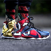 James 12 Generations Basketball Shoes Mandarin Duck LBJ11 All-Star Night Light 18 Purple Forbidden Heavy Instrumental High Real Combat Training Boots