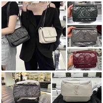 YSL Saint Laurent womens bag niki oil laps leather baby single shoulder chain poor skew satchel bag
