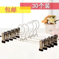 New metal pants rack household West pants rack non-slip skirt clip nano hanger without trace thick belt clip