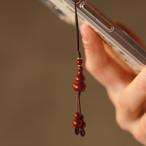 Natural original sand fidelity purple gold hoist mobile phone chain hanging piece of personality creative small pendant for men and women