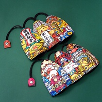 Car key pendant womens car key bag drawstring pull-out creative small mini storage large capacity universal model