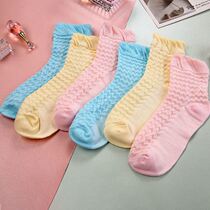 Moon Sox Sox spring autumn pure cotton postpartum maternal breathable warm suction perspiration with long cylinder South Korea does not Le foot pine stockings pregnant women