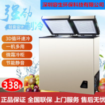 Rongsheng freezer horizontal refrigeration freezer colorful freezer commercial large capacity household small freezer double temperature freezer