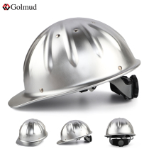 Gorm aluminum alloy safety helmet site leader inspection protection anti-collision anti-smashing helmet construction work