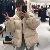 Winter New thick female students cotton clothes loose BF Korean version of college style bread clothing warm cotton padded jacket jacket