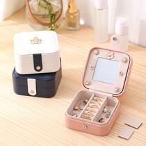 Jewelry box storage box exquisite small portable Princess European Korean earrings simple earrings earrings jewelry