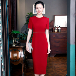 Wedding mother-in-law's improved cheongsam dress dress woman 2021 wedding banquet new noble toast clothing