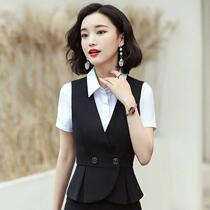 Chuanshun autumn and winter professional suit vest womens formal beautician hotel work clothes overalls padded vest