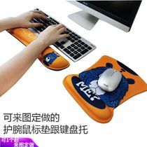 Mouse wrist pad designer customization to map customization oversized gaming programmer 3D chest two-dimensional white