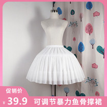 Daily lolita fishbone skirt supports cool summer lolita adjustable violence Carmen flower wedding petticoat tutu