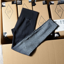 Large yards British single - gradual color change ~ foreign trade high waist fitness trousers with weak resistance and thin yoga sports nine - point pants