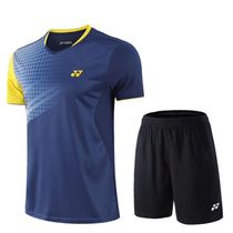 2021 new YY Yonex badminton suit short-sleeved suit for men and women quick-drying air-permeable competition training sportswear