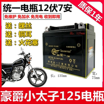 Applicable to Suzuki Hao Jue GN Prince 125-8 mens motorcycle unified maintenance-free battery 12V7A dry battery