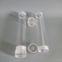 Transparent organic glass tube processing scale tapping hole flange with cover acrylic tube car thread back cover