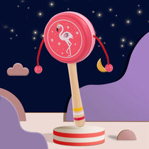 Rattle Chinese style childrens rattle baby old wooden red newborn baby traditional toys can not