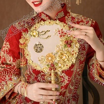 Bridal knot wedding fan out of hand to hold a Chinese style ancient wind group fan show and handmade and fan diy material bag 