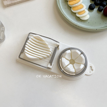 304 stainless steel egg cutting artifact household three-in-one egg divider cutting egg slicer cutting flower press egg Press