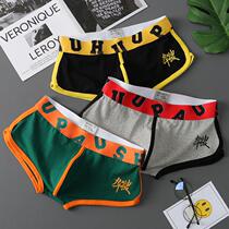 Mens underwear mens boxer pants cotton mens trousers breathable summer boys boxer shorts sexy trendy youth