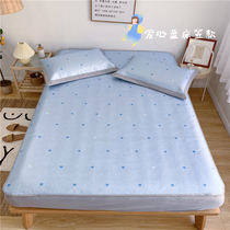  Summer cartoon 900D silk cooling mat washed breathable air conditioning mat love bed sheet three-piece folding soft mat