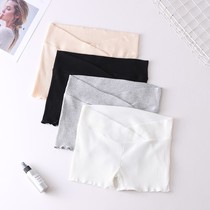 Pregnant women's shorts summer thin pit thread safety pants summer comfortable low waist pants pregnancy summer clothing leggings