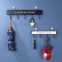 Porch key storage wall-mounted creative clothes hook door wall Nordic shelf light luxury free punching rack
