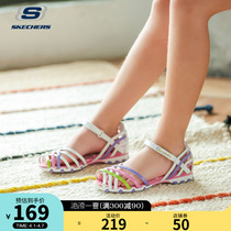 skechers Scheckers womens shoes Summer synthetic leather Woven Sandals Large Children Sandals Girls Multicolored Sandals