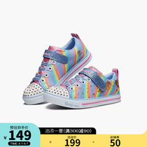 Skechers Skeckie Boy Shoes Spring Autumn New Womens Great Children A Foot Pedal Magic Sticker Casual Children Sneakers