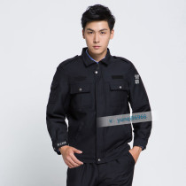 Spring and autumn duty clothes spring autumn wool suit jacket overalls jacket work clothes security uniform men and women