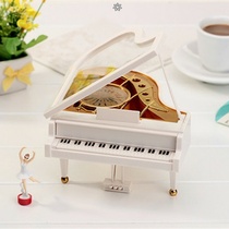 European-style classical creative piano music box music box rotating dance ballet little girl decoration birthday gift
