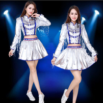 New adult sequined jazz dance costume modern dance performance suit DS performance dress cheerleading set female Korean version