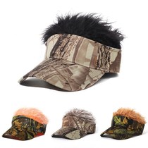 Net red funny hat camouflage wig one male autumn and winter hip hop cap Joker personality handsome baseball cap