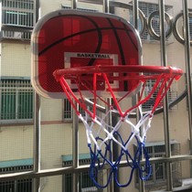 Childrens blue ball pitching net-mounted basketball board childrens basketball board hanging-free basket indoor boy shooting