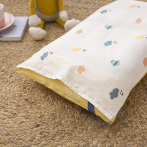 Five-star Xiwa baby cotton pillowcase single 30x50 pillow core childrens cervical spine protection single Pillow Pair of Pats 2